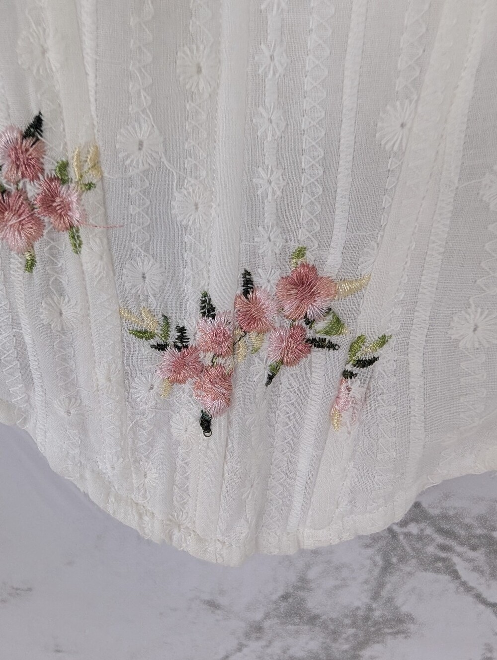 Altar'd State Women's Ivory Pink Floral Corset Cropped Tank Top Small NWT - Picture 4 of 12
